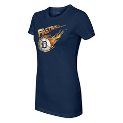 Detroit Tigers Tiny Turnip Women's Fastball T-Shirt Navy