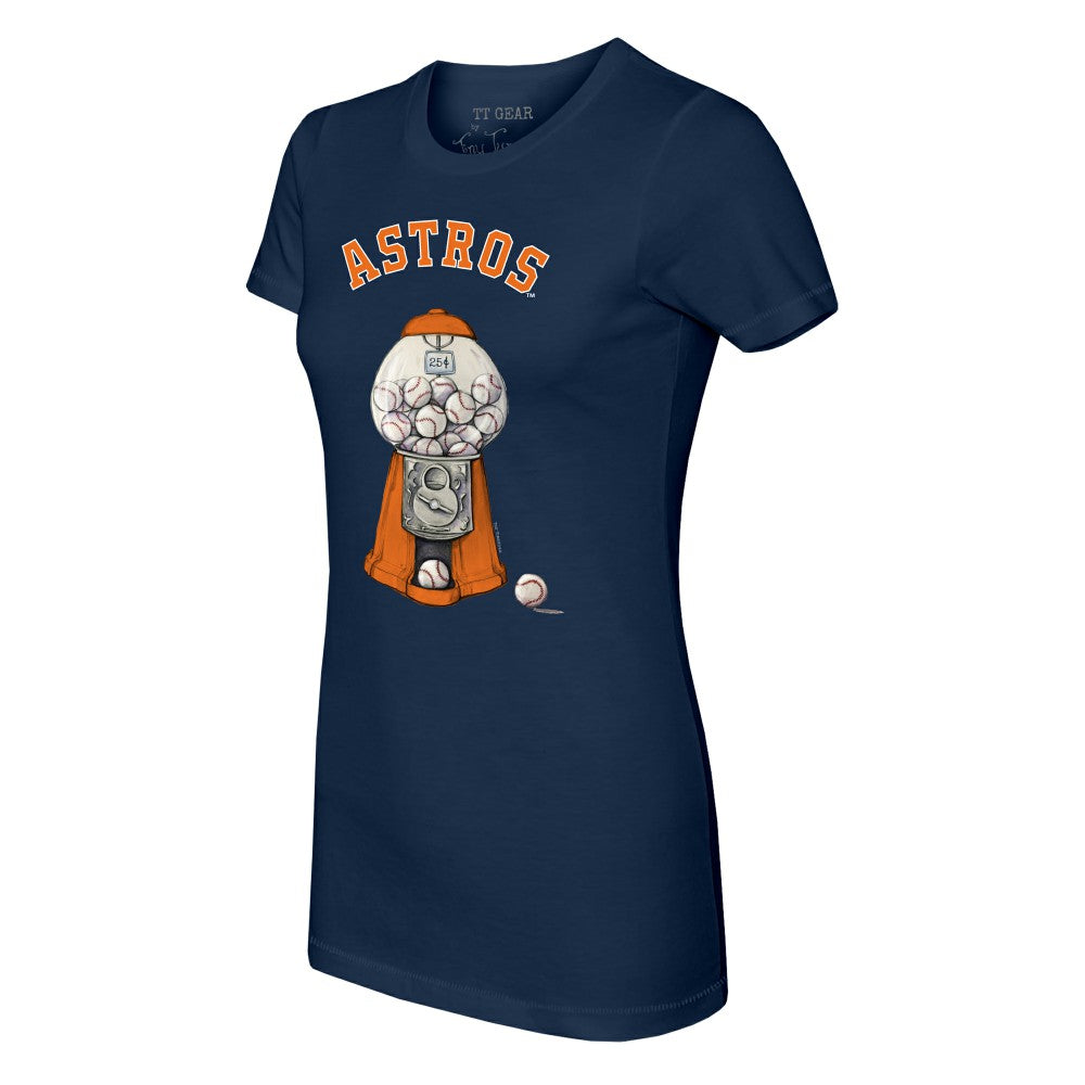 Houston Astros Tiny Turnip Women's Gumball Machine T-Shirt Navy