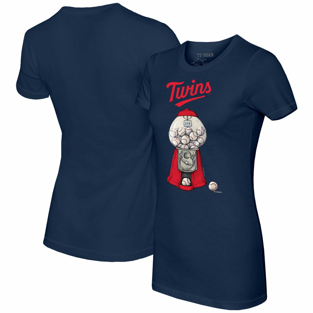 Minnesota Twins Tiny Turnip Women's Gumball Machine T-Shirt Navy