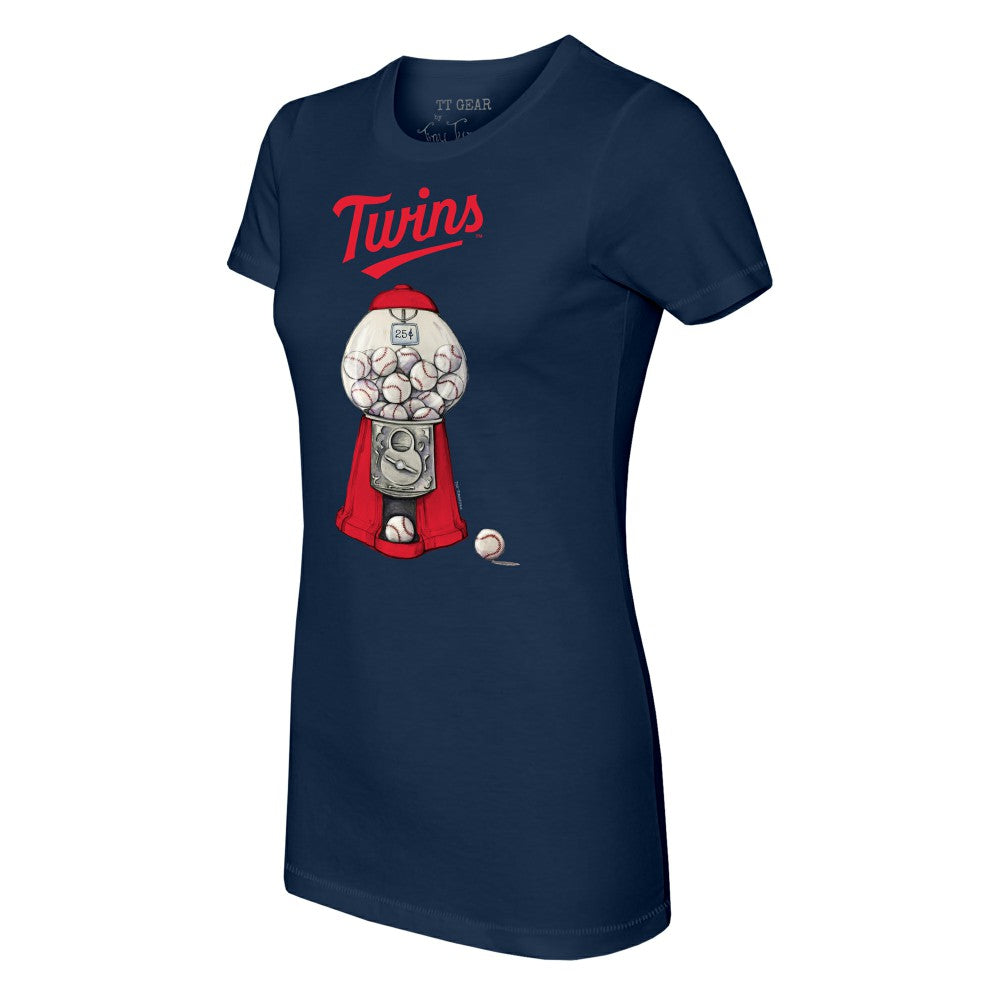 Minnesota Twins Tiny Turnip Women's Gumball Machine T-Shirt Navy