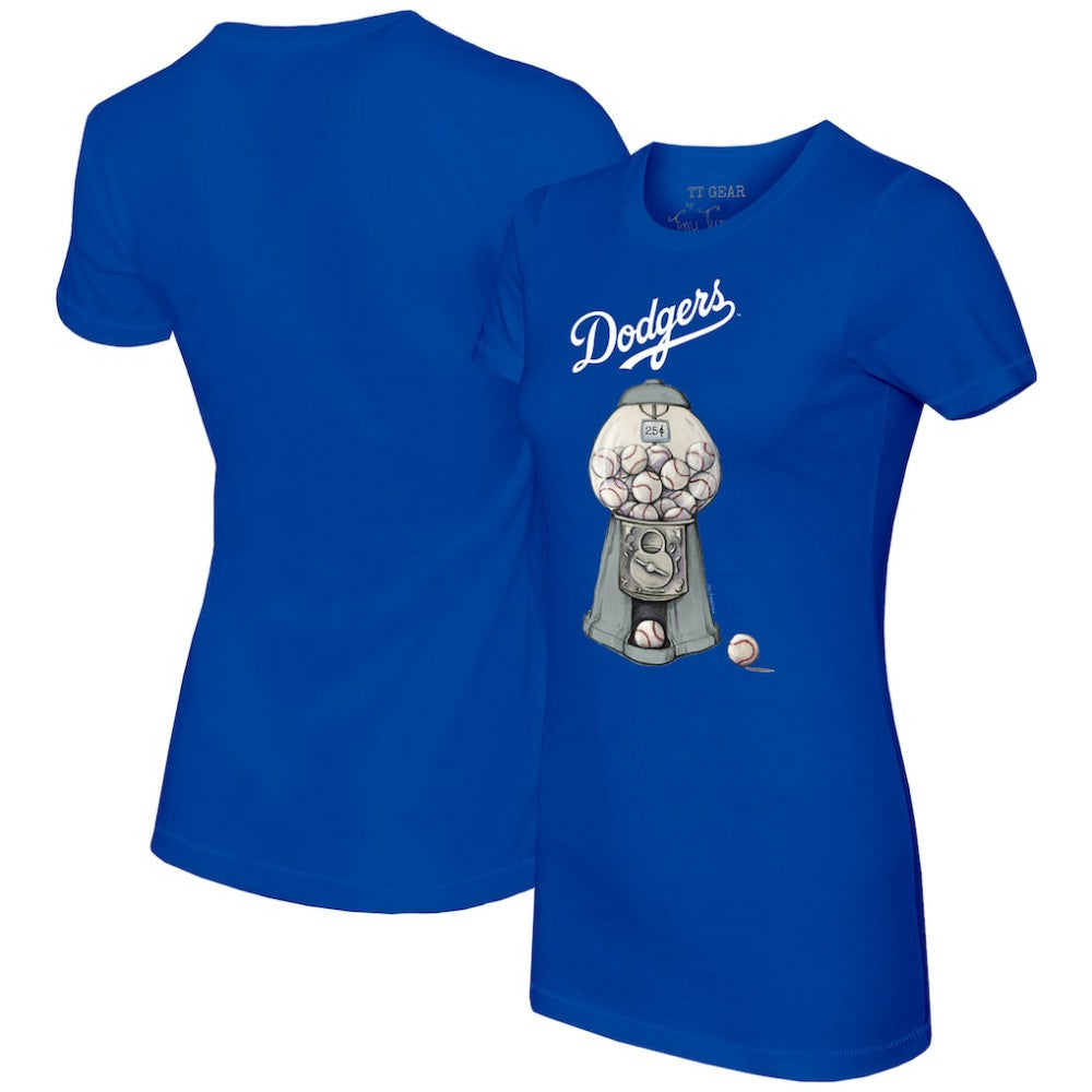 Los Angeles Dodgers Tiny Turnip Women's Gumball Machine T-Shirt Royal