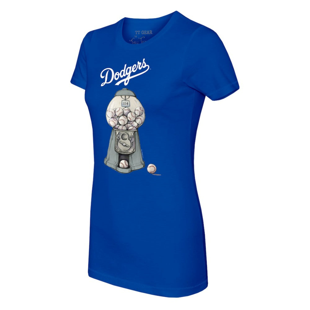Los Angeles Dodgers Tiny Turnip Women's Gumball Machine T-Shirt Royal