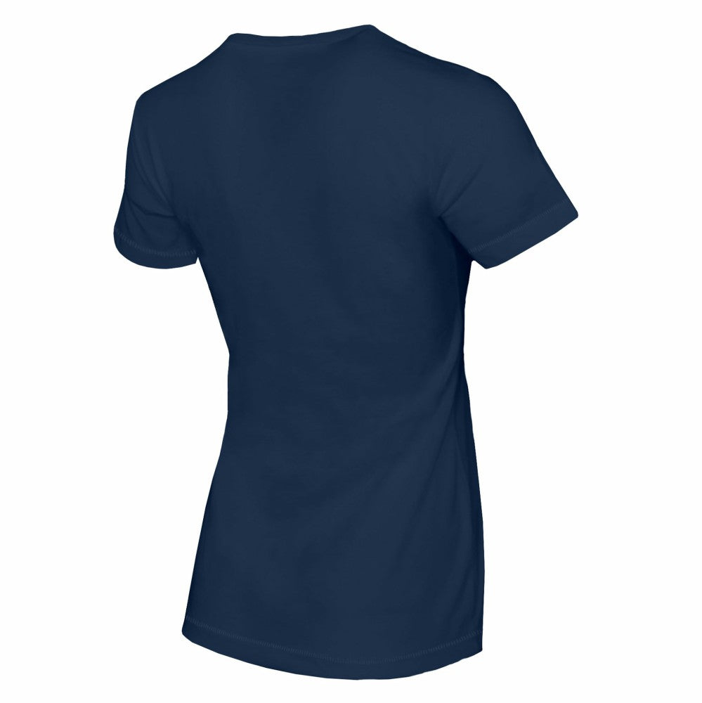 Houston Astros Tiny Turnip Women's Heart Banner T-Shirt Navy