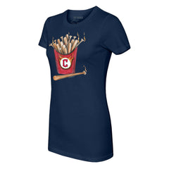 Cleveland Guardians Tiny Turnip Women's Hot Bats T-Shirt Navy