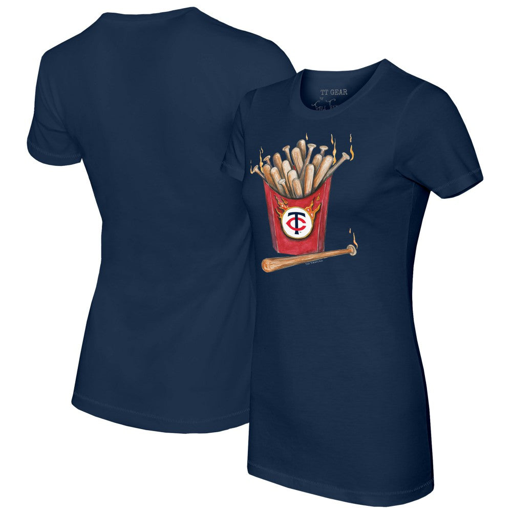 Minnesota Twins Tiny Turnip Women's Hot Bats T-Shirt Navy