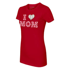 Philadelphia Phillies Tiny Turnip Women's I Love Mom T-Shirt Red