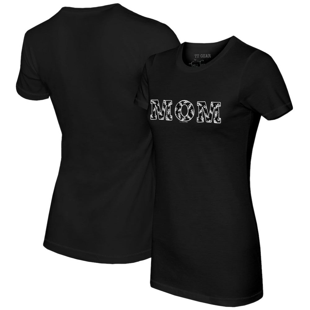 Chicago White Sox Tiny Turnip Women's Logo Mom T-Shirt Black