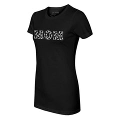 Chicago White Sox Tiny Turnip Women's Logo Mom T-Shirt Black