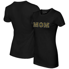 Pittsburgh Pirates Tiny Turnip Women's Logo Mom T-Shirt Black