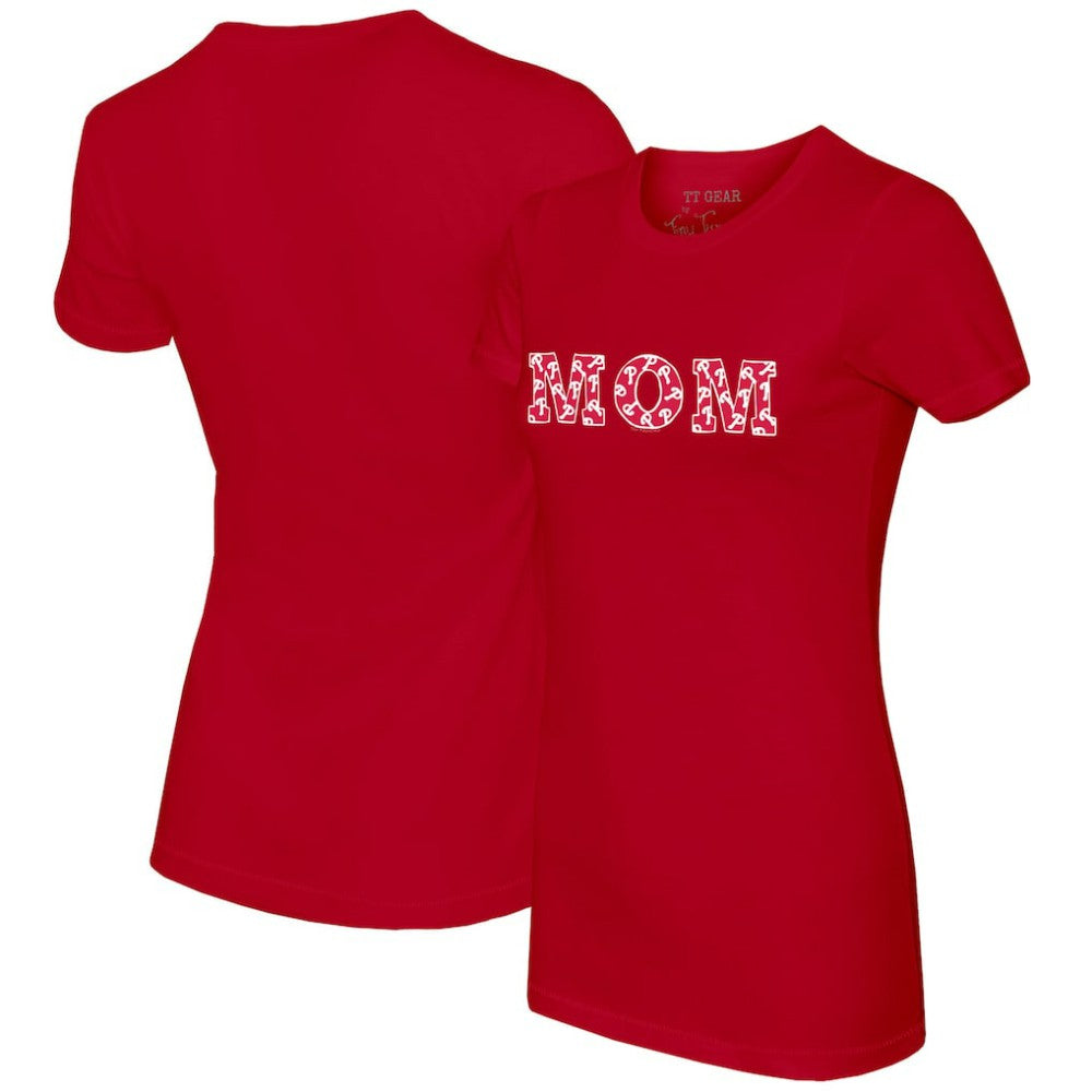 Philadelphia Phillies Tiny Turnip Women's Logo Mom T-Shirt Red