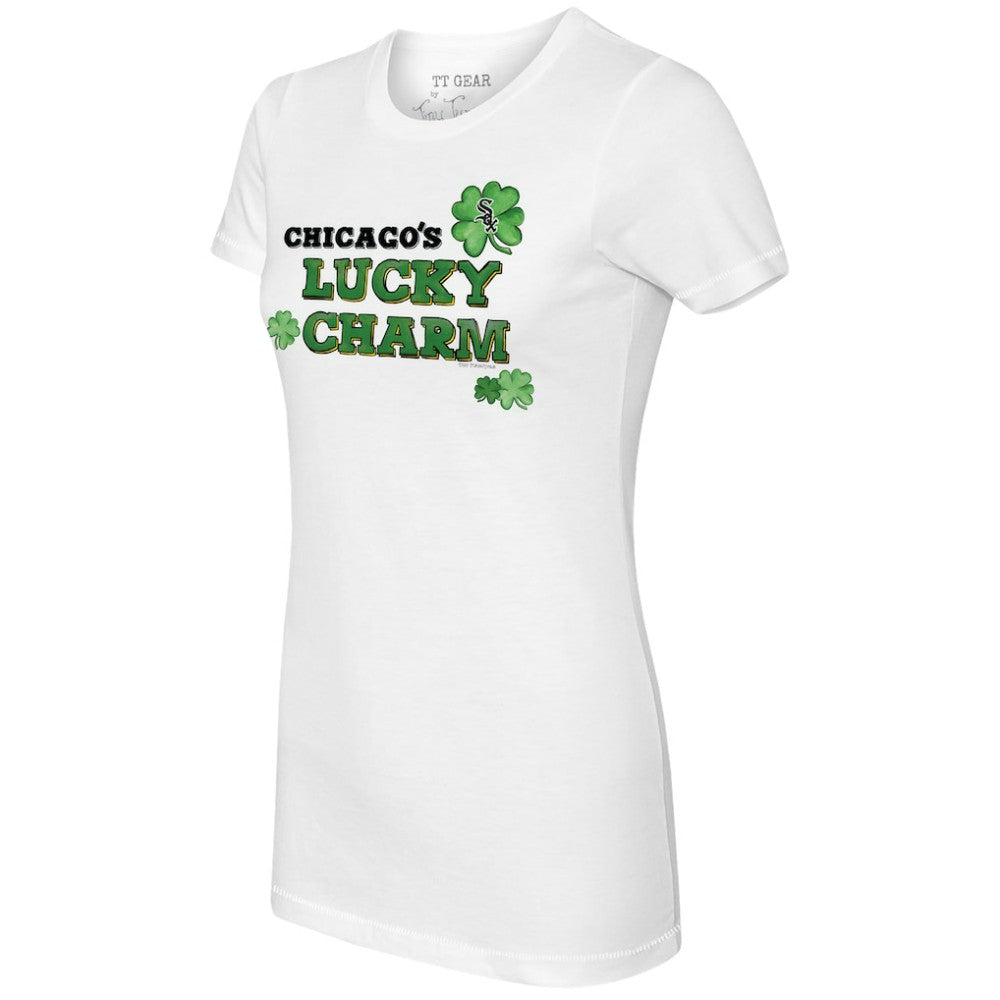 Chicago White Sox Tiny Turnip Women's Lucky Charm T-Shirt White
