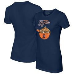Detroit Tigers Tiny Turnip Women's Nacho Helmet T-Shirt Navy