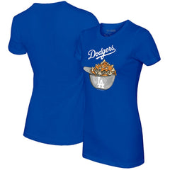 Los Angeles Dodgers Tiny Turnip Women's Nacho Helmet T-Shirt Royal