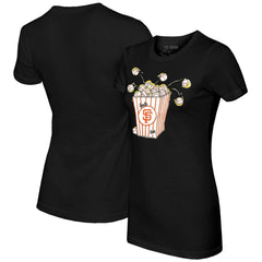 San Francisco Giants Tiny Turnip Women's Popcorn T-Shirt Black
