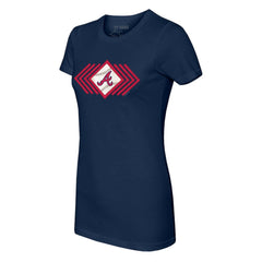 Atlanta Braves Tiny Turnip Women's Prism Arrows T-Shirt Navy
