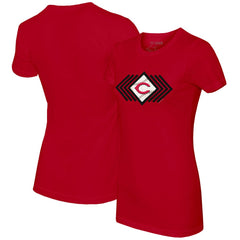 Cincinnati Reds Tiny Turnip Women's Prism Arrows T-Shirt Red