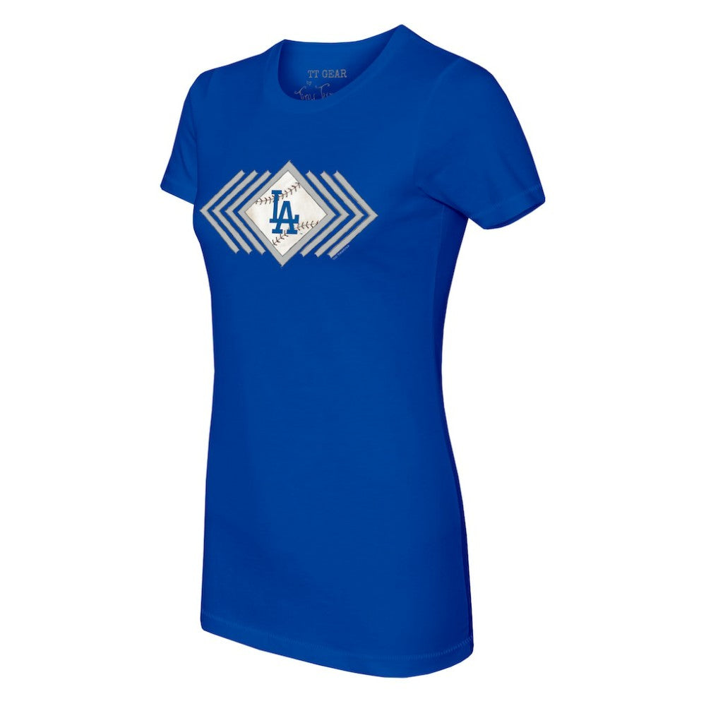 Los Angeles Dodgers Tiny Turnip Women's Prism Arrows T-Shirt Royal