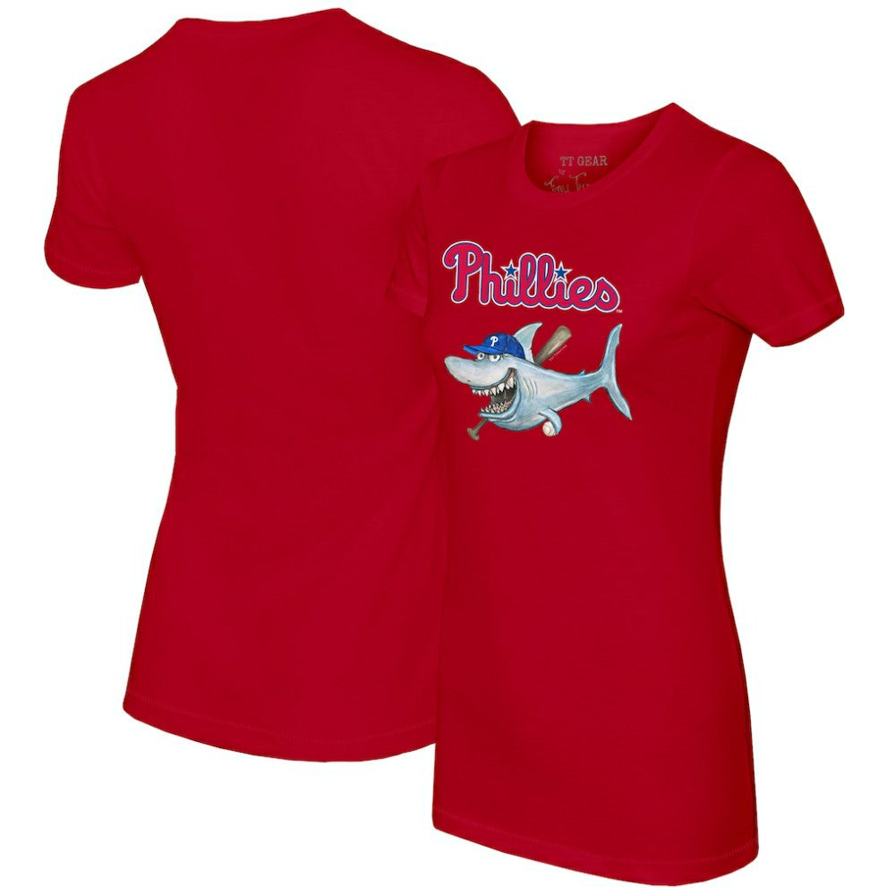 Philadelphia Phillies Tiny Turnip Women's Shark T-Shirt Red