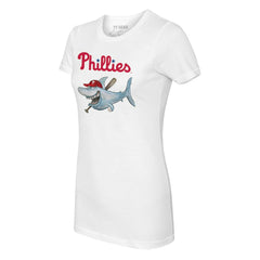 Philadelphia Phillies Tiny Turnip Women's Shark Logo T-Shirt White