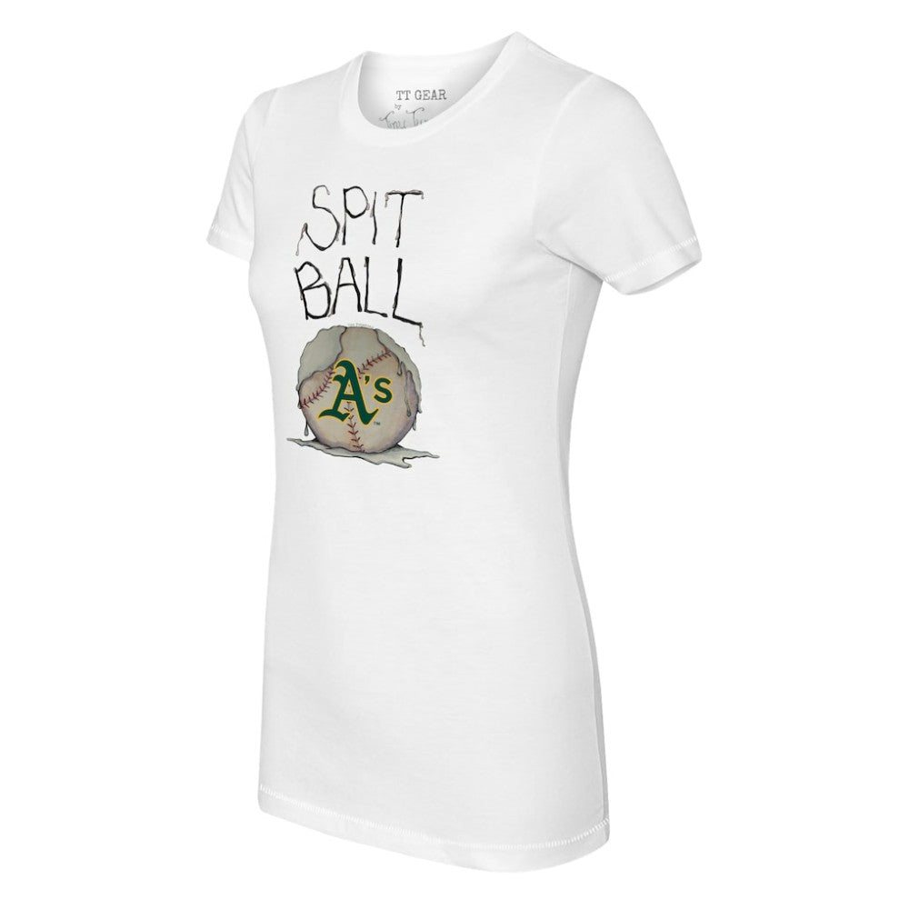 Athletics Tiny Turnip Women's Spit Ball T-Shirt White