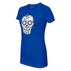 Kansas City Royals Tiny Turnip Women's Sugar Skull T-Shirt Royal