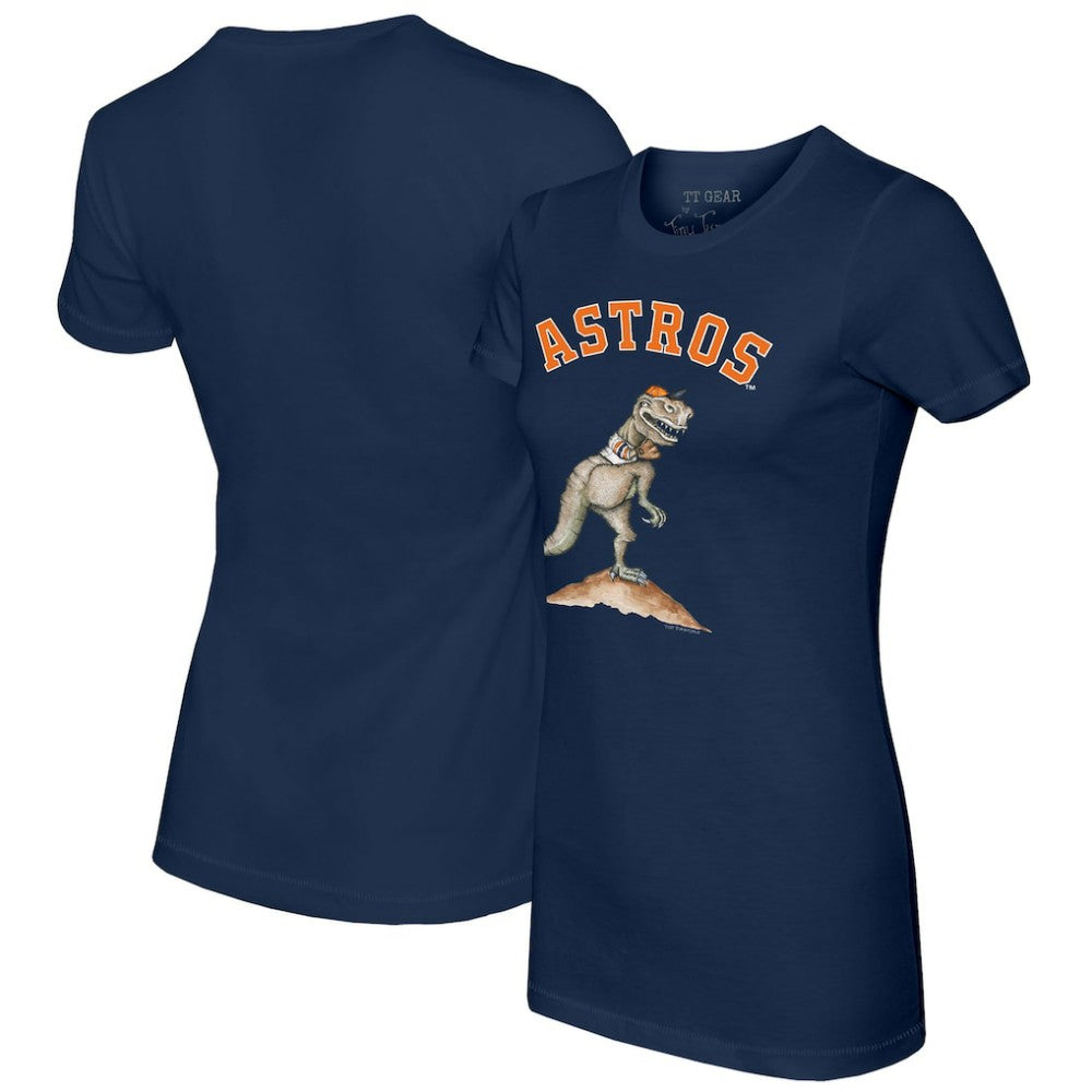Houston Astros Tiny Turnip Women's TT Rex T-Shirt Navy