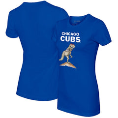 Chicago Cubs Tiny Turnip Women's TT Rex T-Shirt Royal