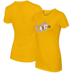 San Diego Padres Tiny Turnip Women's Unicorn T-Shirt Gold