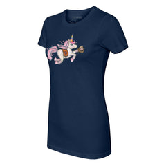 Detroit Tigers Tiny Turnip Women's Unicorn T-Shirt Navy