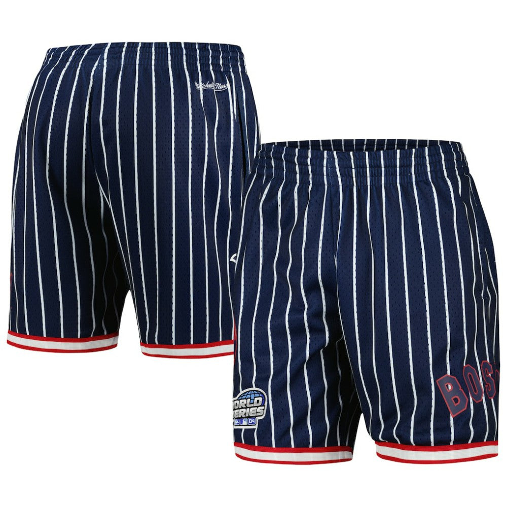 Boston Red Sox Cooperstown Collection 2004 World Series City Collection Mesh Shorts Navy | Mitchell & Ness