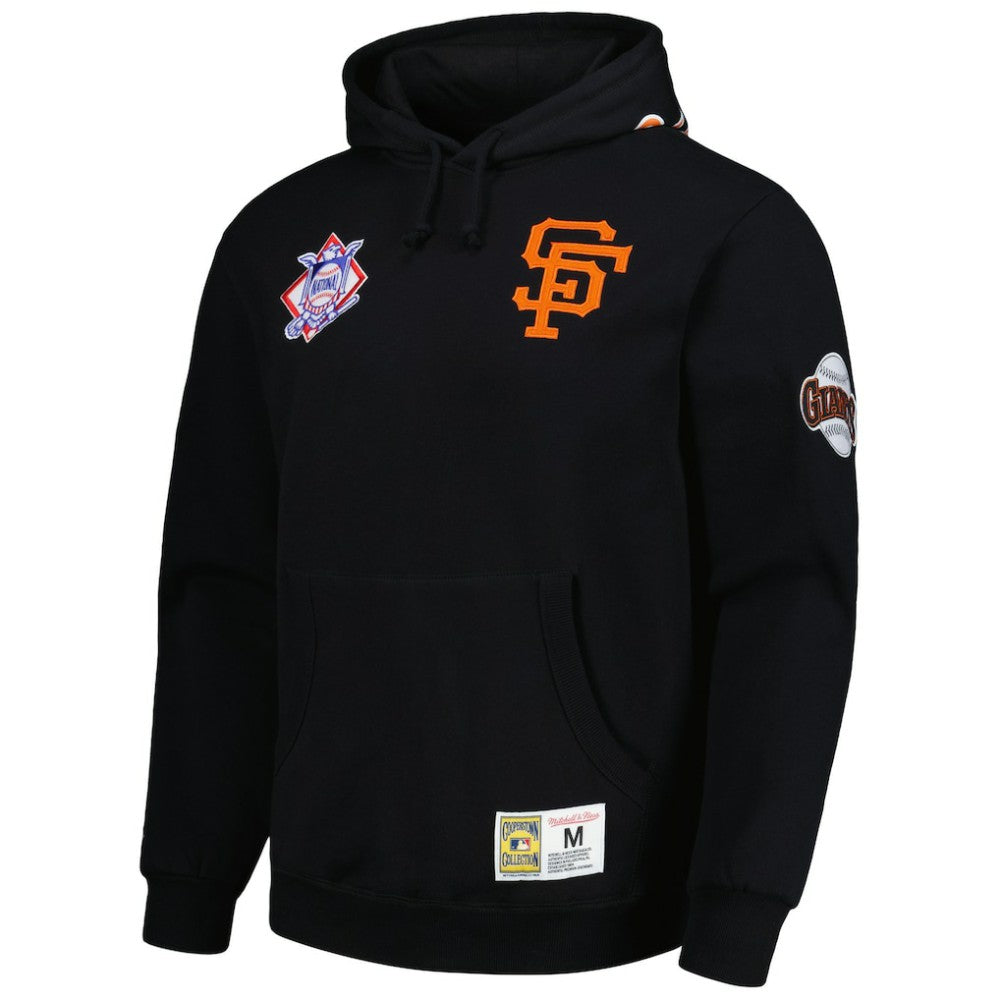 San Francisco Giants City Collection Pullover Hoodie Black | Mitchell & Ness