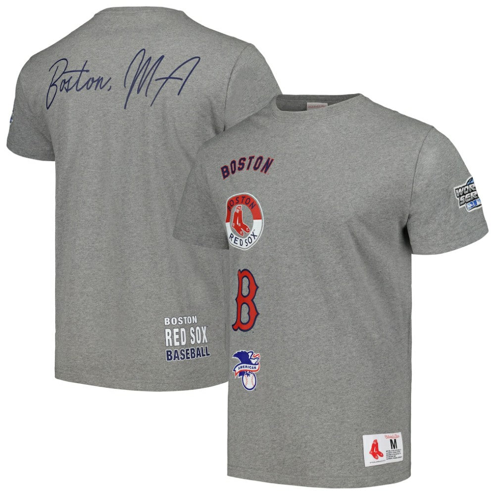 Boston Red Sox Cooperstown Collection City Collection T-Shirt Heather Gray | Mitchell & Ness