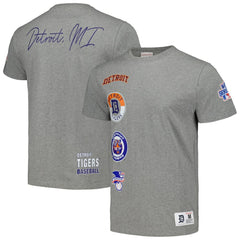 Detroit Tigers Cooperstown Collection City Collection T-Shirt Heather Gray | Mitchell & Ness