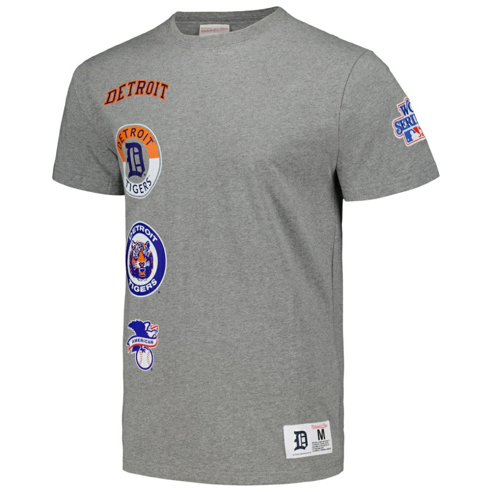 Detroit Tigers Cooperstown Collection City Collection T-Shirt Heather Gray | Mitchell & Ness