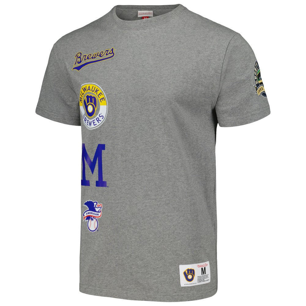 Milwaukee Brewers Cooperstown Collection City Collection T-Shirt Heather Gray | Mitchell & Ness