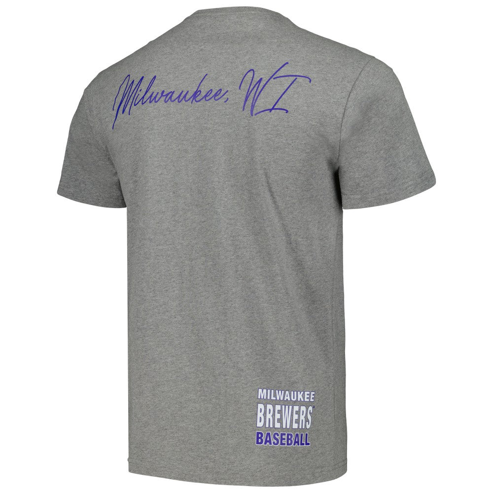 Milwaukee Brewers Cooperstown Collection City Collection T-Shirt Heather Gray | Mitchell & Ness