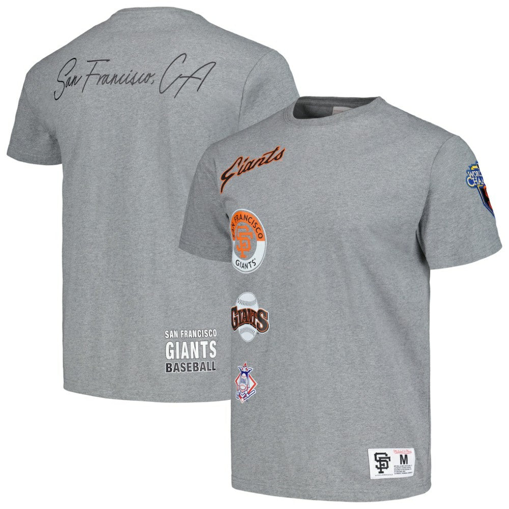 San Francisco Giants Cooperstown Collection City Collection T-Shirt Heather Gray | Mitchell & Ness