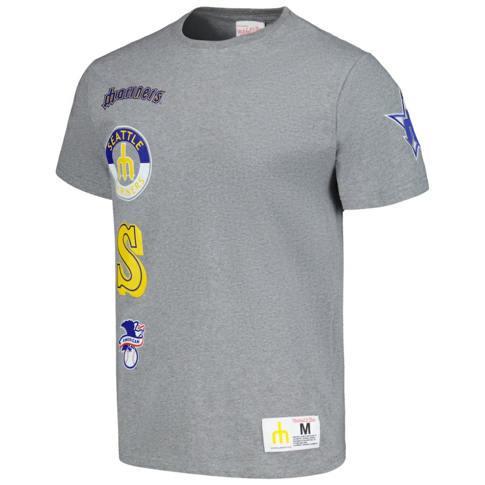 Seattle Mariners Cooperstown Collection City Collection T-Shirt Heather Gray | Mitchell & Ness