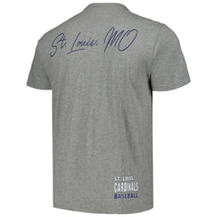 St. Louis Cardinals Cooperstown Collection City Collection T-Shirt Heather Gray | Mitchell & Ness