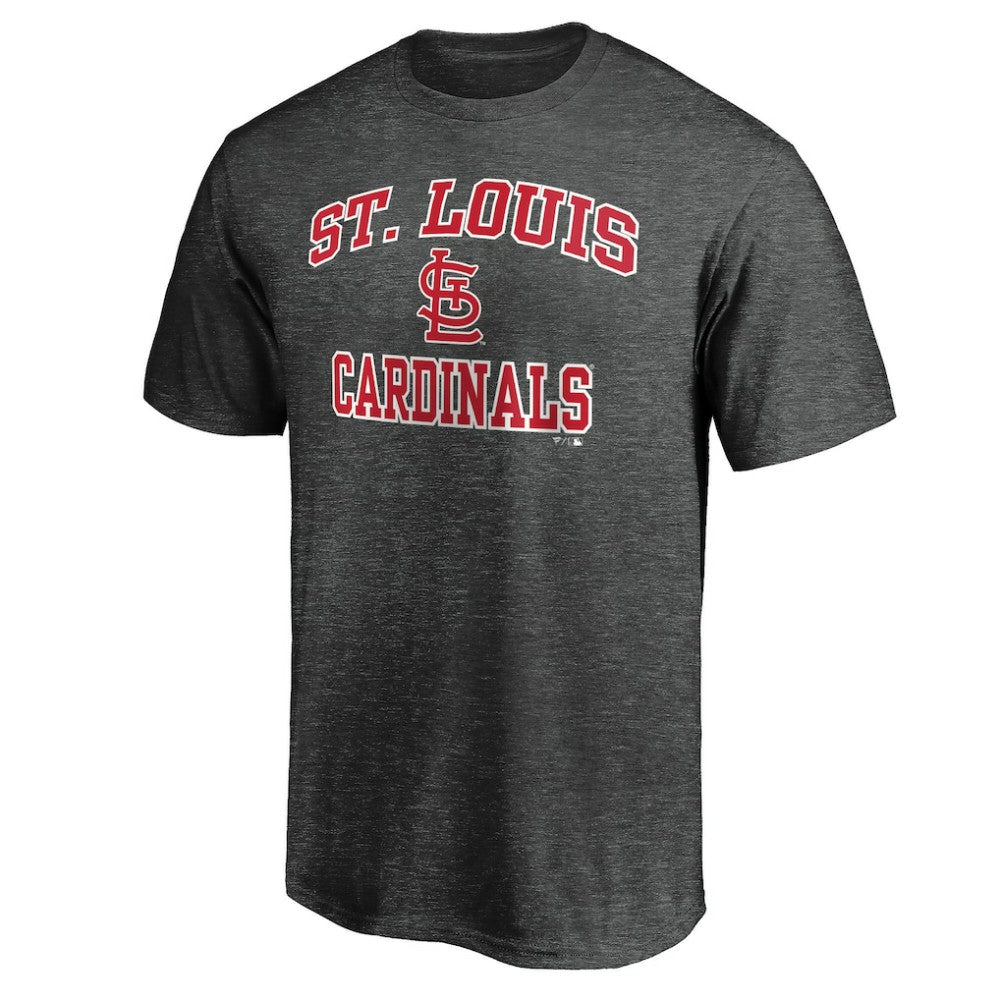 St. Louis Cardinals Heart & Soul Team Logo T-Shirt Charcoal