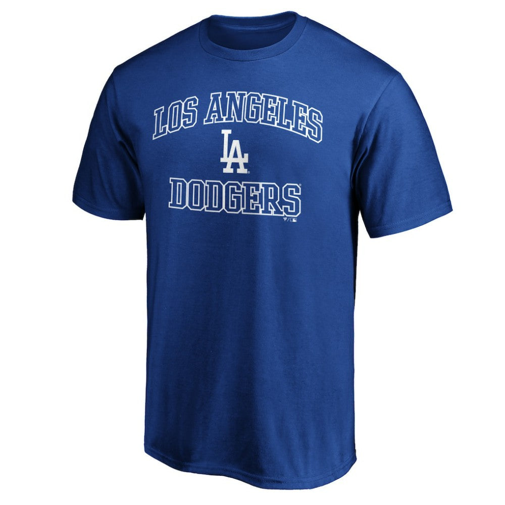 Los Angeles Dodgers Heart & Soul Team Logo T-Shirt Royal