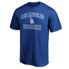 Los Angeles Dodgers Heart & Soul Team Logo T-Shirt Royal
