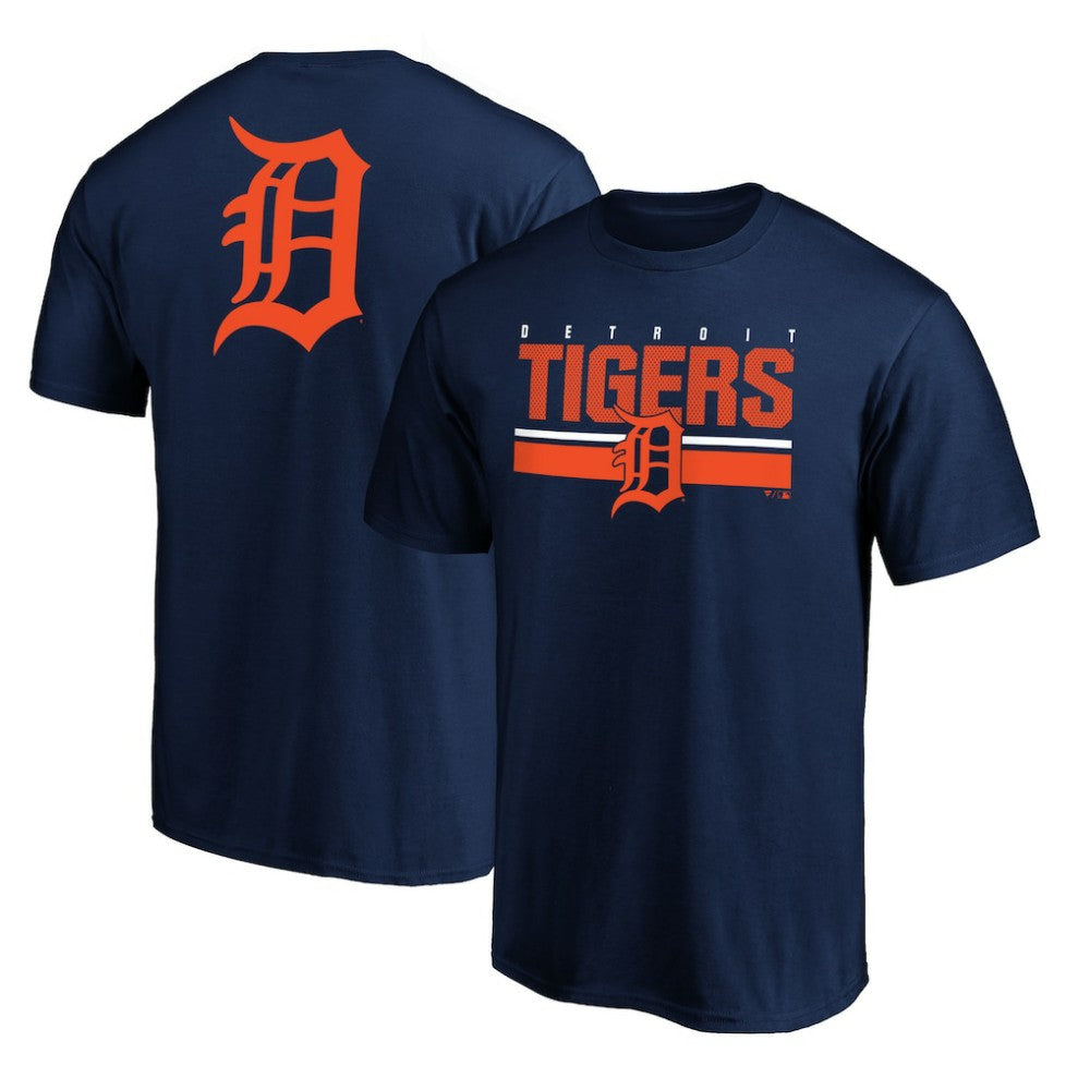 Detroit Tigers End Game Team Wordmark T-Shirt Navy