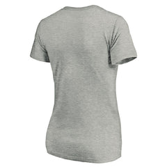 San Diego Padres Women's Core Team Lock Up Wordmark V-Neck T-Shirt Gray