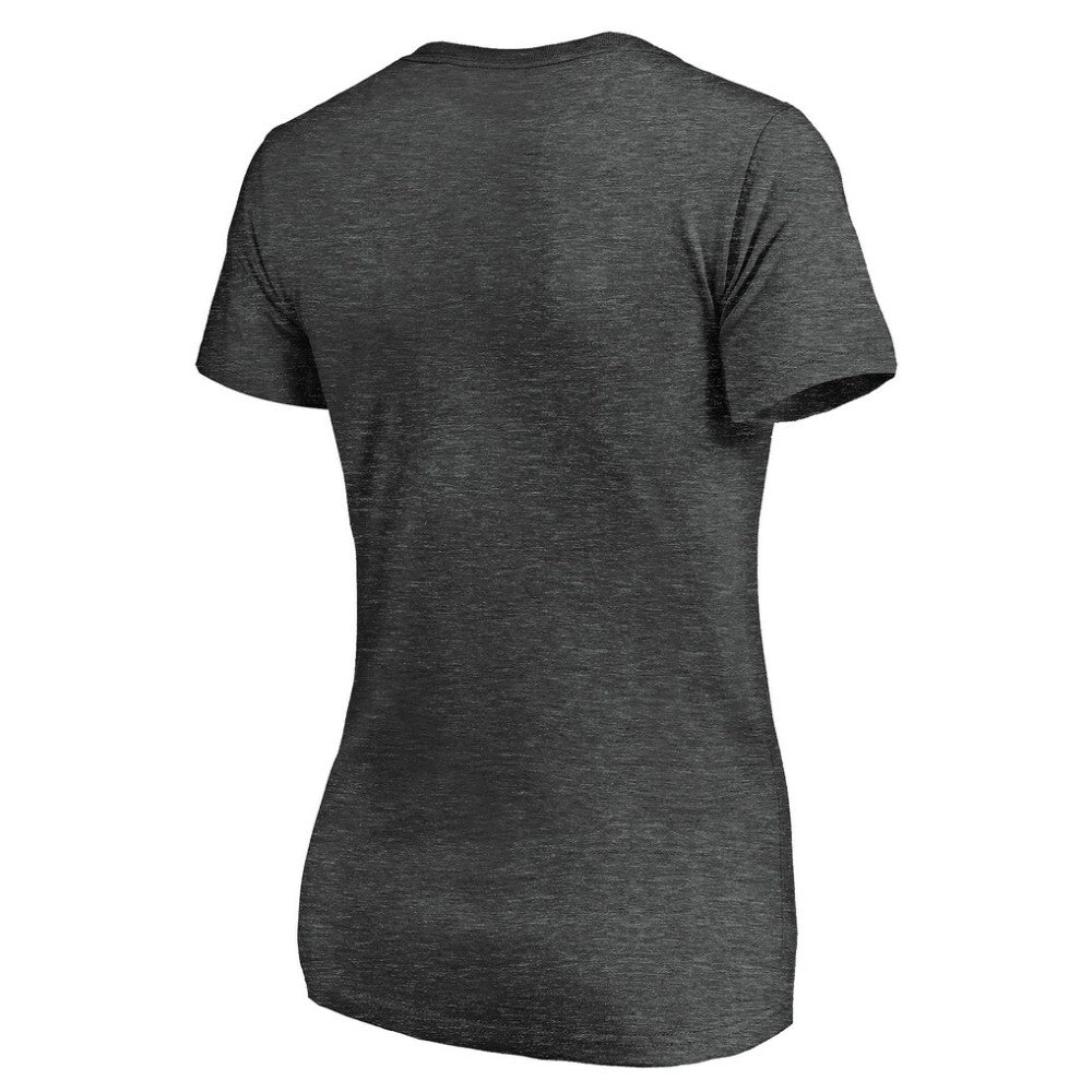 Athletics Women's Core Team Lock Up V-Neck T-Shirt Charcoal