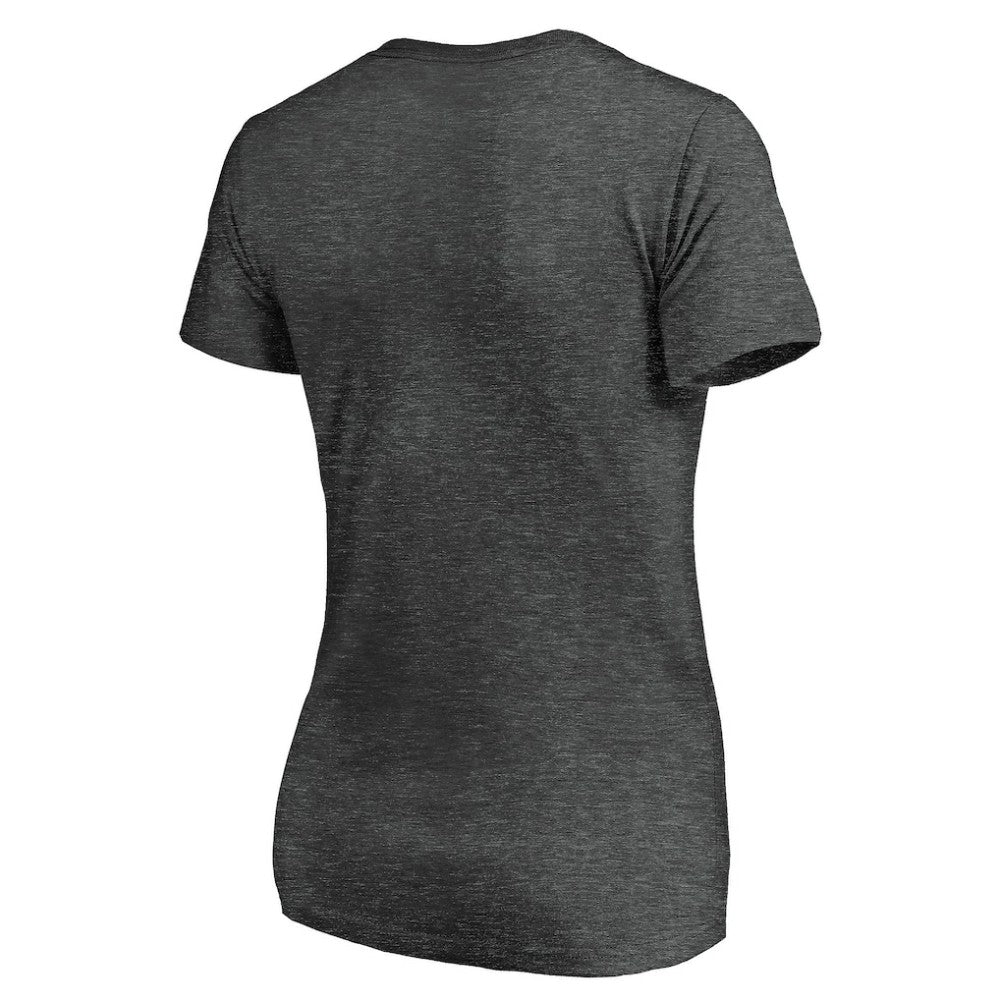 San Diego Padres Women's Core Team Lock Up Wordmark V-Neck T-Shirt Charcoal