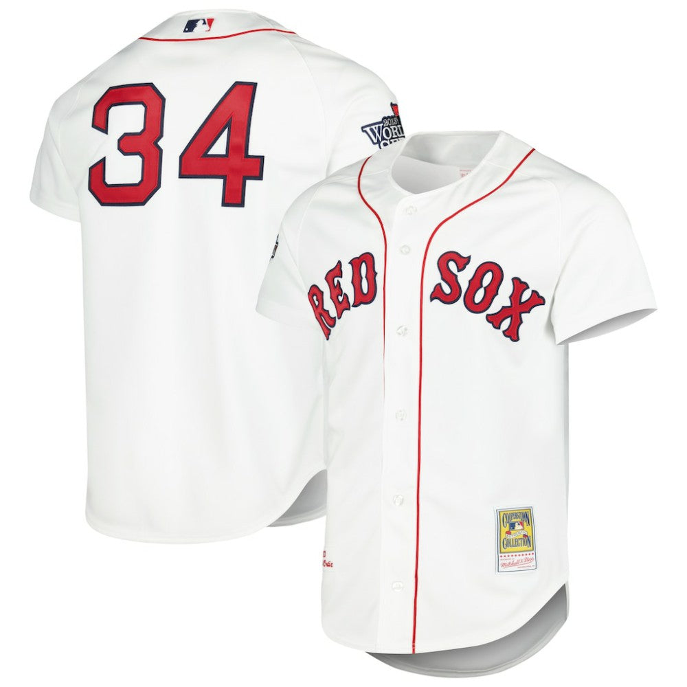 David Ortiz Boston Red Sox Cooperstown Collection Authentic Jersey White | Mitchell & Ness