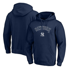 New York Yankees Team Lock Up Wordmark Pullover Hoodie Navy