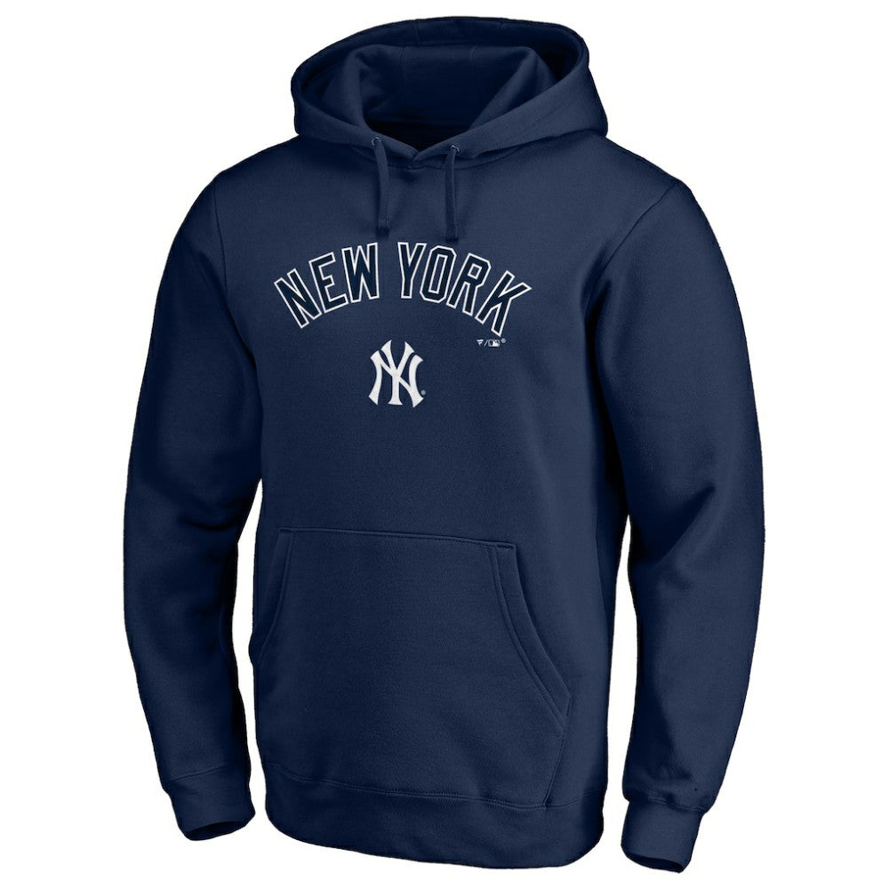 New York Yankees Team Lock Up Wordmark Pullover Hoodie Navy