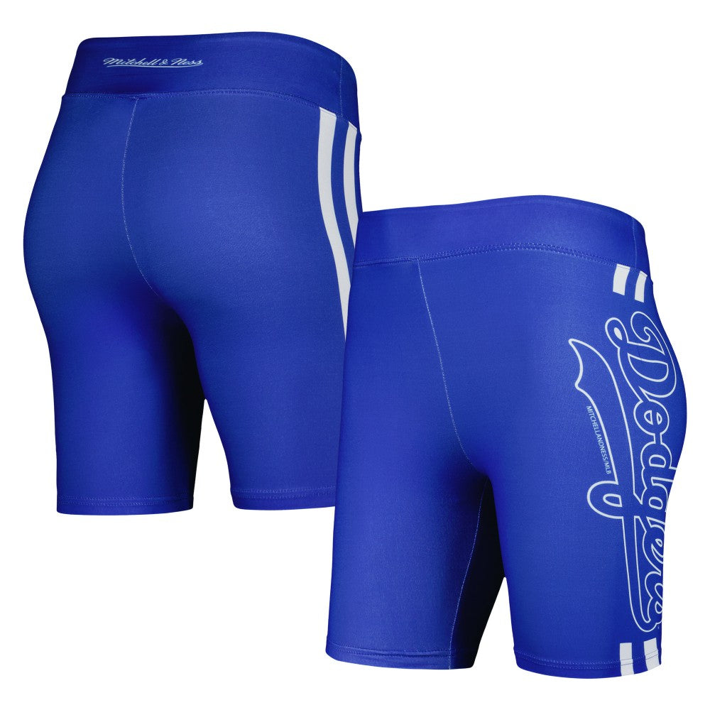 Los Angeles Dodgers Women's Biker Shorts Royal | Mitchell & Ness